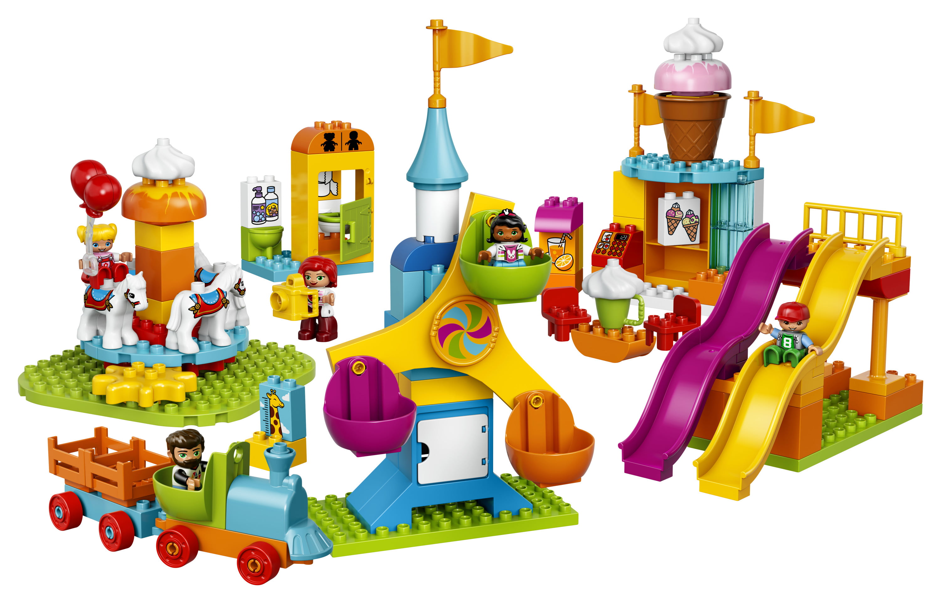 LEGO DUPLO FEUERWEHR PUPPENHAUS RUTSCHE Pink aus 6157 5947 6168 10840 Jahrmarkt 