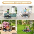 thumbnail image 6 of Gymax 2-in-1 Trampoline & Swing Combo Foldable Rebounder for Kids w/ Sturdy Ropes, 6 of 10