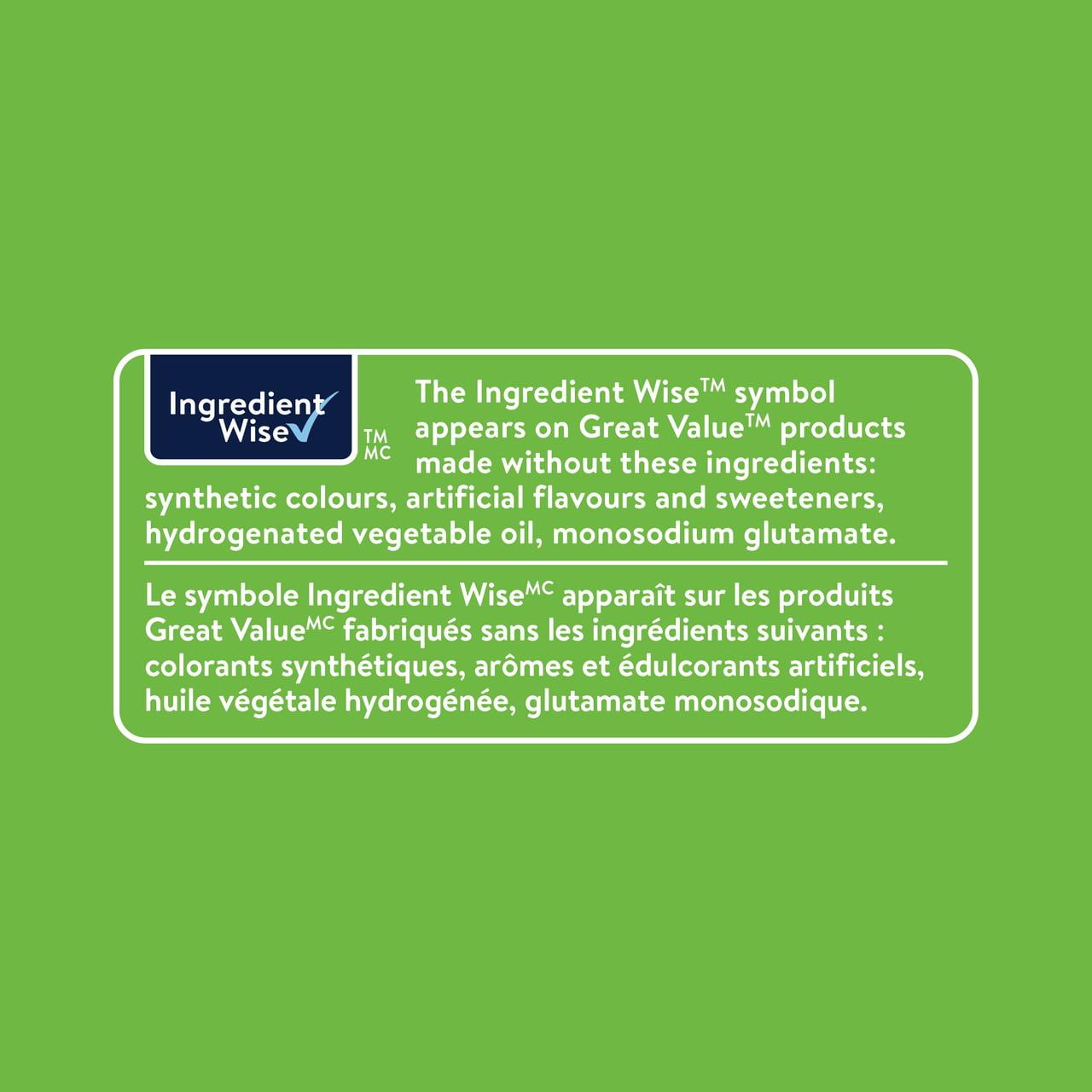 Jus de pomme fait de concentré Great Value 8x200ml