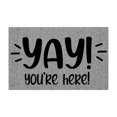 thumbnail image 1 of Coir Welcome Mats For Front Door Funny Door Mats Outside Decoration Mat, 1 of 2