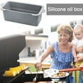 thumbnail image 3 of 2 PCS Griddle Accessories Grease Catcher for Blackstone, Silicone Grease Cup Liners for Blackstone 36" 28" 22" 17" Griddle, Reusable Grease Catcher Liner Grill Grease Tray, Durable Drip Pans, Orange, 3 of 8
