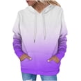 thumbnail image 2 of Whlbf Womens Sweatshirt Plus Size Hoodies Printed Loose Long Sleeves T-shirt, 2 of 5