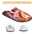 thumbnail image 3 of Fotbe Red Sun Flame Fox Pattern Women's Fuzzy Slippers Plush Slippers Fluffy Winter House Shoes Indoor and Outdoor-Medium, 3 of 8