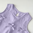 thumbnail image 6 of HCNTES Toddler Boys Casual Outfit Sets Summer And Girls Short Sleeved T Shirt Set Infant And Girls Short Sleeved Shorts Two Piece Set Clothing Outwear(Purple,5-6 Years), 6 of 8