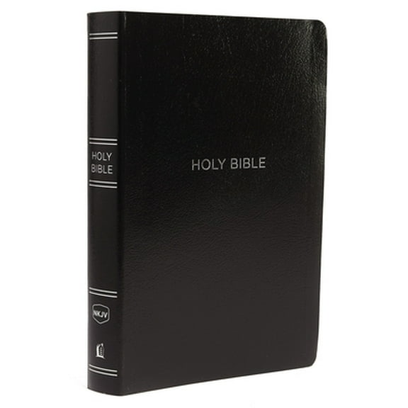 Pre-Owned NKJV, Reference Bible, Center-Column Giant Print, Leather-Look, Black, Indexed, Red Letter Edition, Comfort Print (Imitation Leather) 0785217703 9780785217701