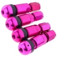 thumbnail image 1 of fastboy 4 Pcs Car Tubeless Wheel Dust Caps Tire Valve Stems Purple + Black, 1 of 9