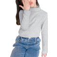 thumbnail image 2 of Otqutp Kids Casual Tops Boys and Girls Sweater Spring/Autumn High Neck Solid Long Sleeve Round Neck Top Party Birthday School, 2 of 9