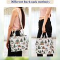 thumbnail image 4 of FORMRS Womens Corduroy Tote Bag Crossbody Shoulder Handbag with Pocket, Brown Christmas House, 4 of 7