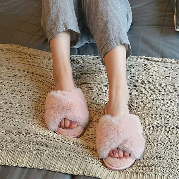 Ladies House Slippers Slippers Comfortable Warm Non Slip Slippers 