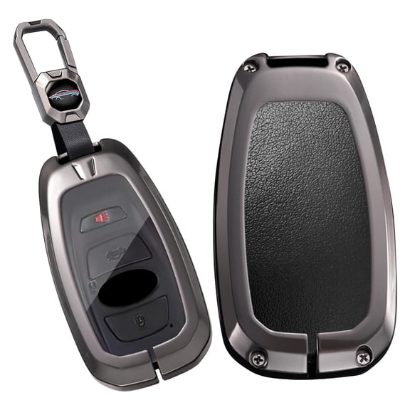 key fob cover case with keychain,Zinc alloy key case,3/4 Button Fit For Subaru BRZ Legacy Outback Ascent Crosstrek Case Holder Protector Metal Keychain