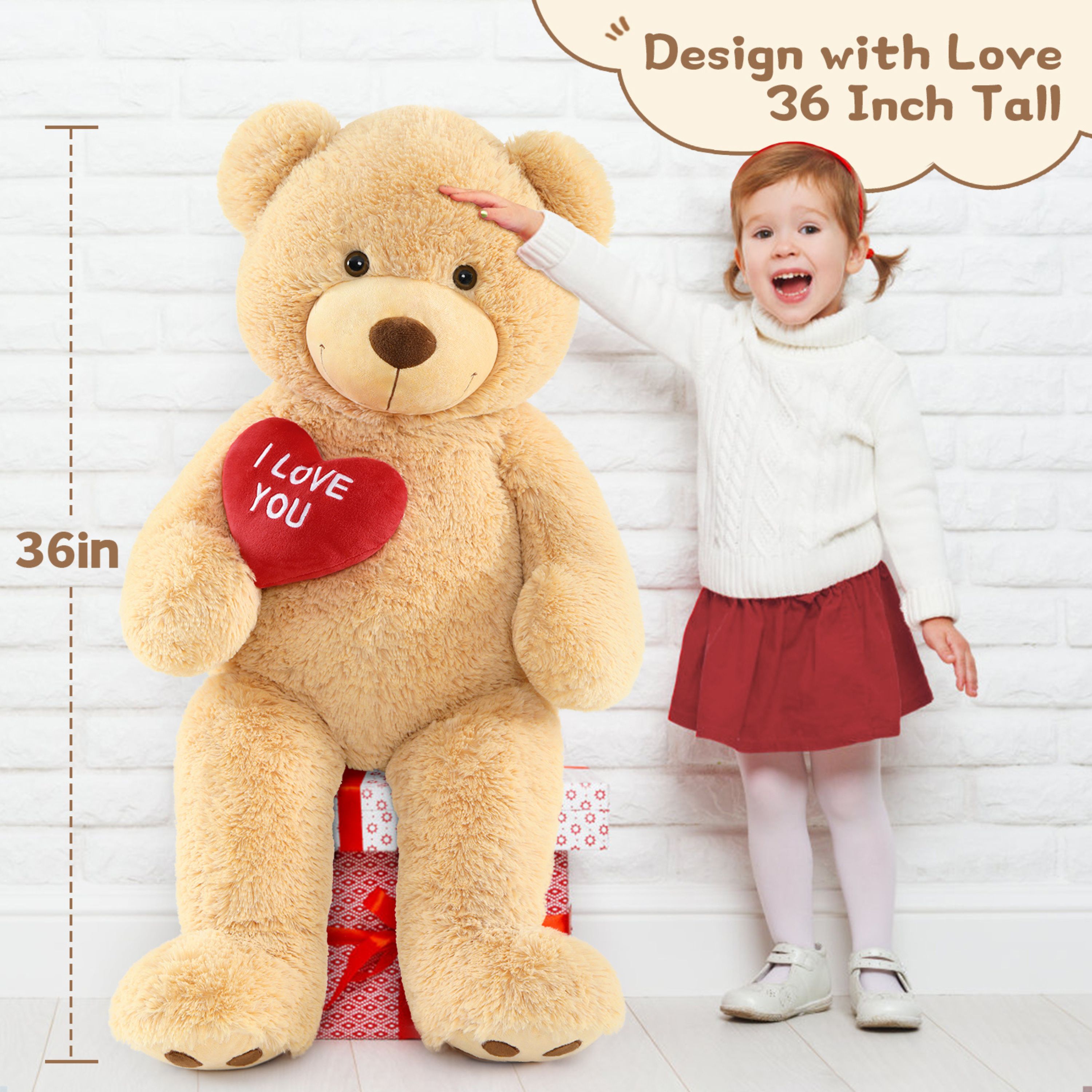 Tezituor 36-Inch Giant Teddy Bear Plush photo 7