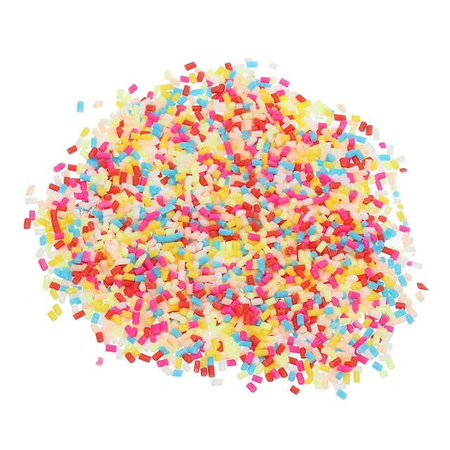 Uxcell 120g Chispas Falsas, Chispas de Arcilla Falsas, Granulados de Azúcar Rallado de Chocolate, Colores Mezclados