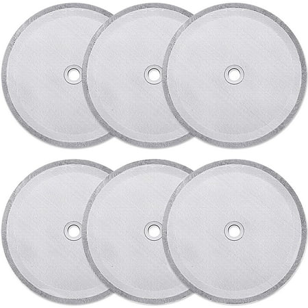 

6 Pieces French Press Replacement Filters Mesh Filters Replacement 4 Inch Stainless Steel French Press Replacement Screen for 1000 ml 34 Oz 8 Cup French Press Coffee Makers and Tea Machines