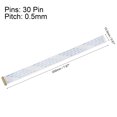 thumbnail image 2 of Uxcell FFC Cable 0.5mm Pitch 30 Pin 200mm Flat Ribbon Cable for LCD Screen A Type 2 Pack, 2 of 6