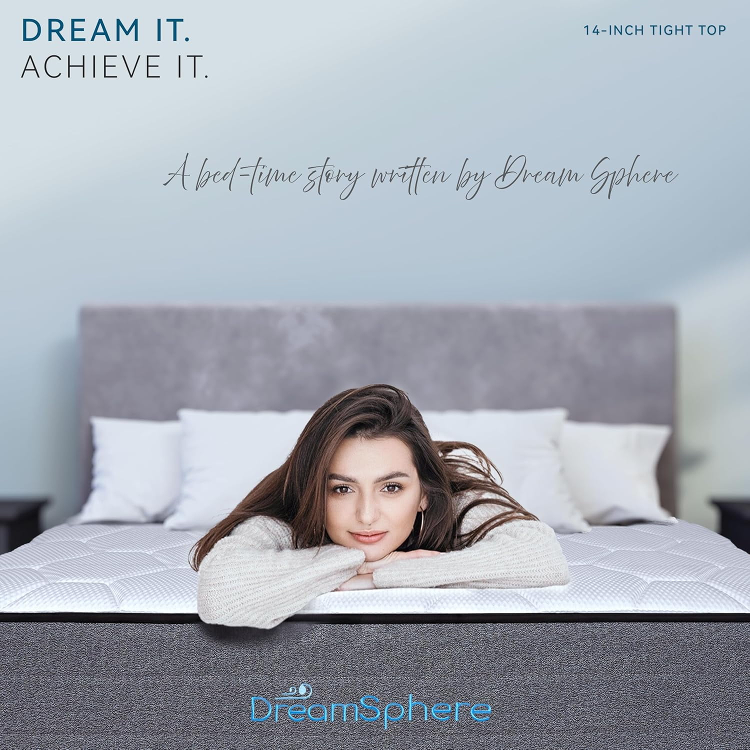 DreamSphere 14" California King Medium Tight Top Hybrid Mattress