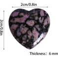 thumbnail image 2 of Marrywindix 15 Packs 0.8 Inch Healing Crystal Natural Rhodonite Heart Love Carved Palm Worry Stone Chakra Reiki Balancing, 2 of 7