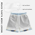 thumbnail image 3 of FORMRS Boys Swim Trunks Quick Dry Mesh Liner Boardshorts Sizes XS-XL, Blueberry Pancake Pattern, 3 of 7