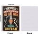 thumbnail image 2 of Letrero de metal con forma de guitarra, carteles de metal personalizados, nunca subestimes a un anciano con una guitarra, decoración de pared con arte retro, bar musical, pub, cafetería, baño,, 2 of 8
