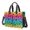 Animal Paw Prints Rainbow Pattern, variant on Animal Paw Prints Rainbow Pattern Canvas Messenger Tote Bag, Laptop Shoulder Bag with Multi Pockets & Removable Strap, Large Capacity Gifts for Work Travel Shopping