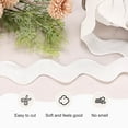 thumbnail image 2 of 1-Roll Rick Rack Trim, 10 Yard 30mm / 1.2 Inch Wave Bending Fringe Trimming Ribbon [White], 2 of 6