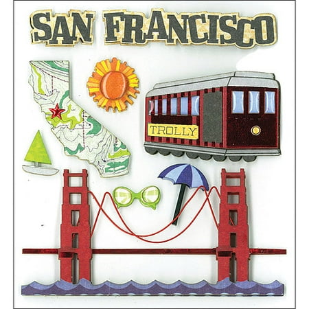 K & Company Dimensional Stickers, San Francisco