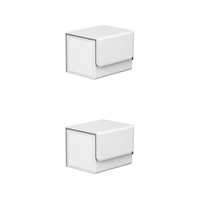 Toystoory Estuche para cartas de juego Organizador de colección antiarañazos Funda protectora Blanco 2Conjunto