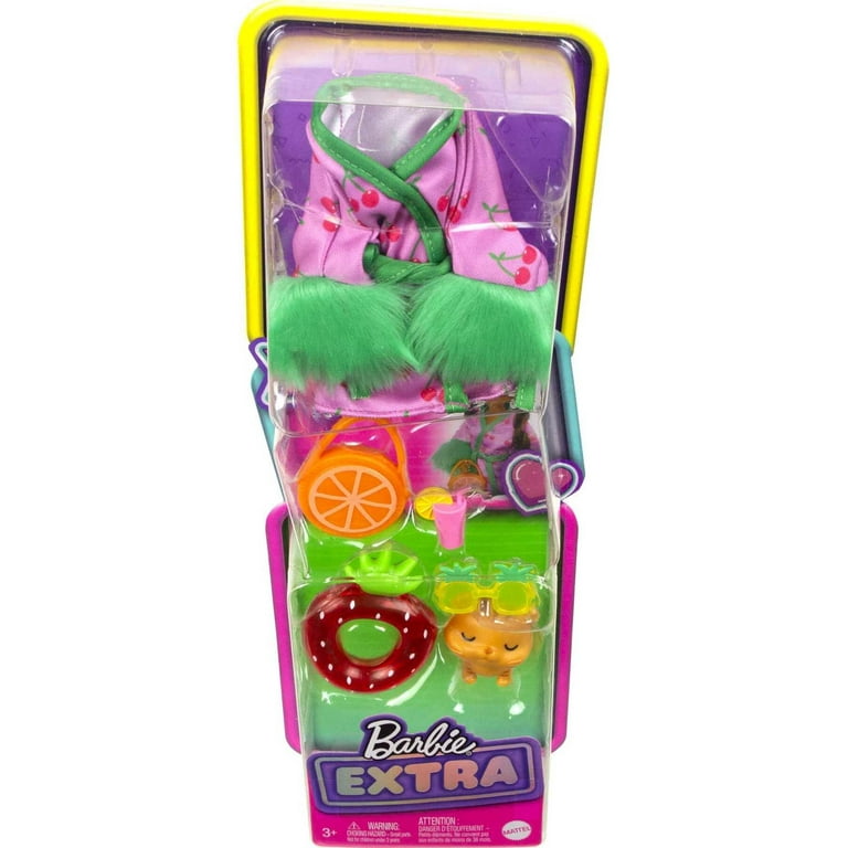 Barbie Extra Pet Fashion Pack with Kitten, Stylish Clothes Barbie Extra Pet Fashion Pack with Kitten, Stylish Clothes