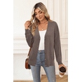 thumbnail image 6 of Arach&Cloz Women’s Wool Blend Lightweight Summer Business Casual Cardigan Sweaters, 6 of 7