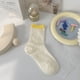 thumbnail image 1 of Zhuge 10 pares de calcetines finos de algodón para mujer, calcetines de algodón suave para mujer por encima del tobillo (blanco A17), 1 of 2