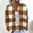 thumbnail image 2 of Kaemgyyd Plus Size Cardigan Sweater for Women Fall Long Sleeve Open Front Knit Sweaters Trendy Plaid Loose Outwear Coat, 2 of 5
