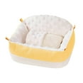 thumbnail image 4 of TOOYFUL Warm Hamster Nest, Sugar Glider Hammock, Hamster Hanging Bed, Soft Small Animal Cage, Guinea Pig House for Sugar Gliders Sleeping Yellow, 4 of 10