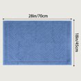 thumbnail image 7 of Unique Bargains Luxury Bath Mat Cotton Absorbent Hotel Spa Shower Floor Towel Blue, 7 of 7
