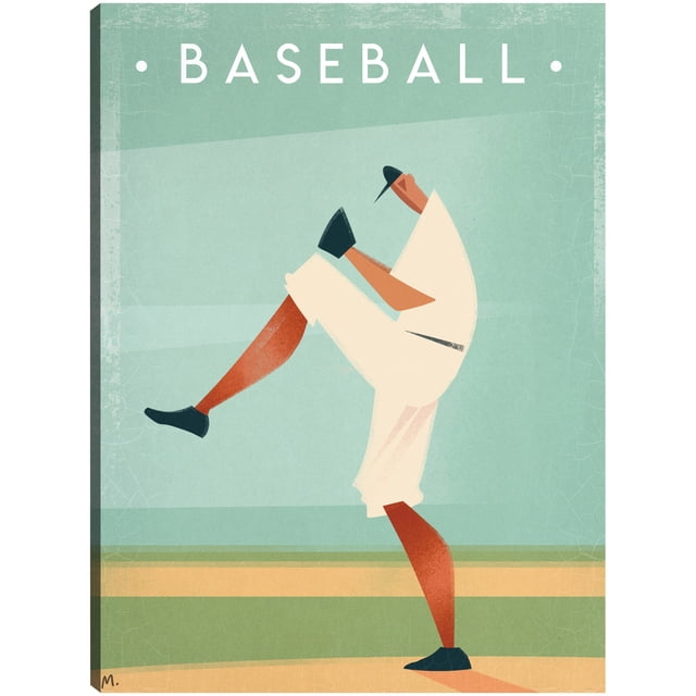 Cuadro Decorativo - Béisbol Vintage