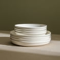 thumbnail image 3 of Stone Lain Virtuo 4-Piece Salad Plate Set Porcelain, White, 3 of 5