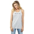 thumbnail image 2 of 1-800-His-Loss Women's Fashion Sleeveless Flowy Racerback Tank Top Sport Grey Small, 2 of 5