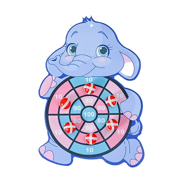 Cible Adhésive pour Enfants en Dessin Animé, Balle à Ventouse, Cible de Fléchettes, Lancer de Balle Adhésive Intérieur et Extérieur, Jeux Interactifs