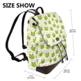 thumbnail image 2 of Easygdp Green Frog Mochila de Cuero para Mujeres, Bolso de Hombro, Bolsos de Mano de Moda para Trabajo y Viajes, 2 of 4