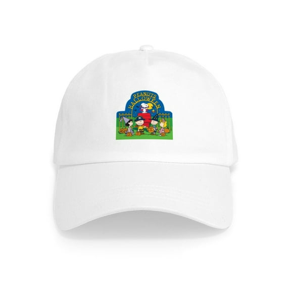 CafePress - The Peanuts Gang Halloween - Adjustable 100% Brushed Unisex Casual Cotton Baseball Cap, Beige, 1