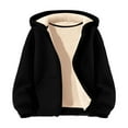 thumbnail image 2 of EnJoCho Kids Fleec𝖾 Lined Hoodie Winter Warm Zip Up Jacket with Pockets Fall Outerwear Coat Hooded Jacket for Boys Girls, 2 of 8