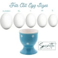 thumbnail image 2 of Servette Home Egg Cup Polka Dot Soft Boiled Egg Holder - Set of 2 (Blue), 2 of 6