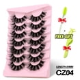 thumbnail image 1 of GROINNEYA Lashes Mink Fluffy 5/7 Pairs Eyelashes Long Lasting Wispy Natural Lashes Dramatic Volume lashes Extension Thick Long, 1 of 5