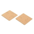 thumbnail image 2 of Blank Kraft Paper Earring Display Cards Square BurlyWood 5x5x0.036cm 100pcs/bag, 2 of 2