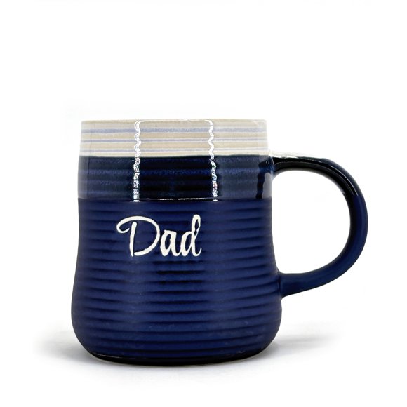 Ma Maison Tasse Papa, 591 ml, Grès, Bleu