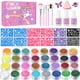 thumbnail image 1 of Kit de tatuajes temporales con purpurina XiqiDianR, 32 colores con plantillas, 1 of 8