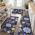 thumbnail image 2 of Pioneer Flower Floral Print Pattern Kitchen Rugs Sets Of 3,Kitchen Runner Rugs Non Skid Washable,Decorative Kitchen Floor Mats for Kitchen,Sink,Laundry,17"x30"+ 17"x47" + 17"x59", 2 of 6