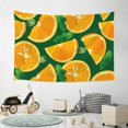 thumbnail image 6 of Xecao Orange Print Tapestry, Wall Hanging Room Funny Decor, Backdrop Room Decor for Bedroom Living Room dormitory, 6 of 8
