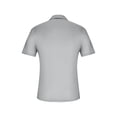 thumbnail image 3 of Mens Knit Polo Shirts Casual Short Sleeve Button Down Polo Shirt Performance Golf Polo Shirt Moisture Wicking Quick Dry Short For Men Casual Activewear Grey 4XL, 3 of 6