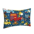 thumbnail image 2 of Daiia Vehicles Cartoon with Funny Drivers Bedding Waterproof Pillow Protector Zippered Queen – Bed Bug Proof Pillow Encasement-20"x30", 2 of 9