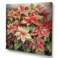 thumbnail image 2 of DESIGN ART Designart "Red Poinsettia Symphony" Floral Poinsettia Canvas Prints 30 in. wide x 30 in. high, 2 of 5