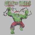 thumbnail image 2 of Men's Marvel Hulk Distressed Deck the Halls  Graphic T-Shirt, 2 of 5